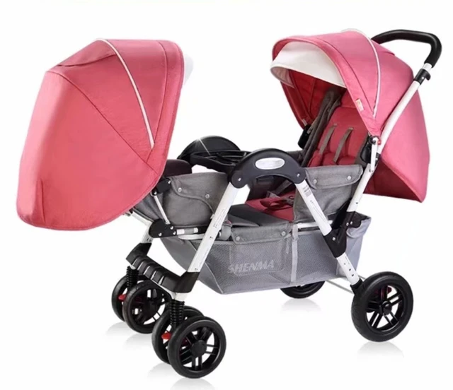 New Twins Baby Stroller 2 In 1,poussette Double Jumeaux,shell Double  Stroller,luxury Baby Carriage,leather Stroller,folding Pram - Mutiple  Stroller - AliExpress
