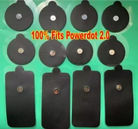 24pcs（2sets） Black Replacement Magnetic buckle electrode pads for Tens EMS muscle stimulation Massager PowerDot 2.0 1