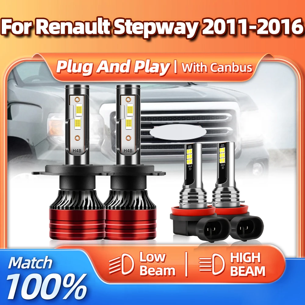 

40000LM LED Car Headlight Bulbs 240W Auto Headlamp 12V 6000K Turbo Fog Lamp For Renault Stepway 2011 2012 2013 2014 2015 2016