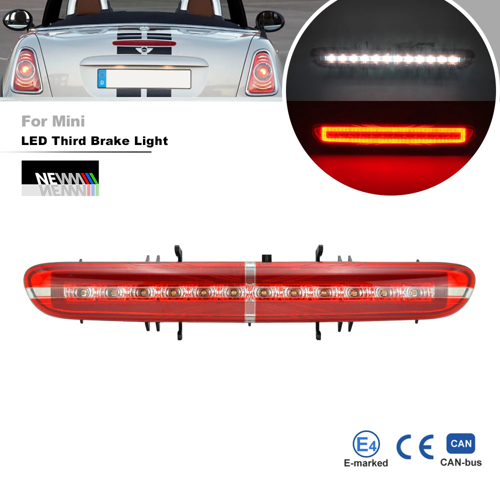 

1 светодиодный противотуманный фонарь для заднего бампера MINI R56 LCI R57 LCI R58 R59 3 в 1, наборы светодиодных фонарей заднего хода, тормоза, заднего хода