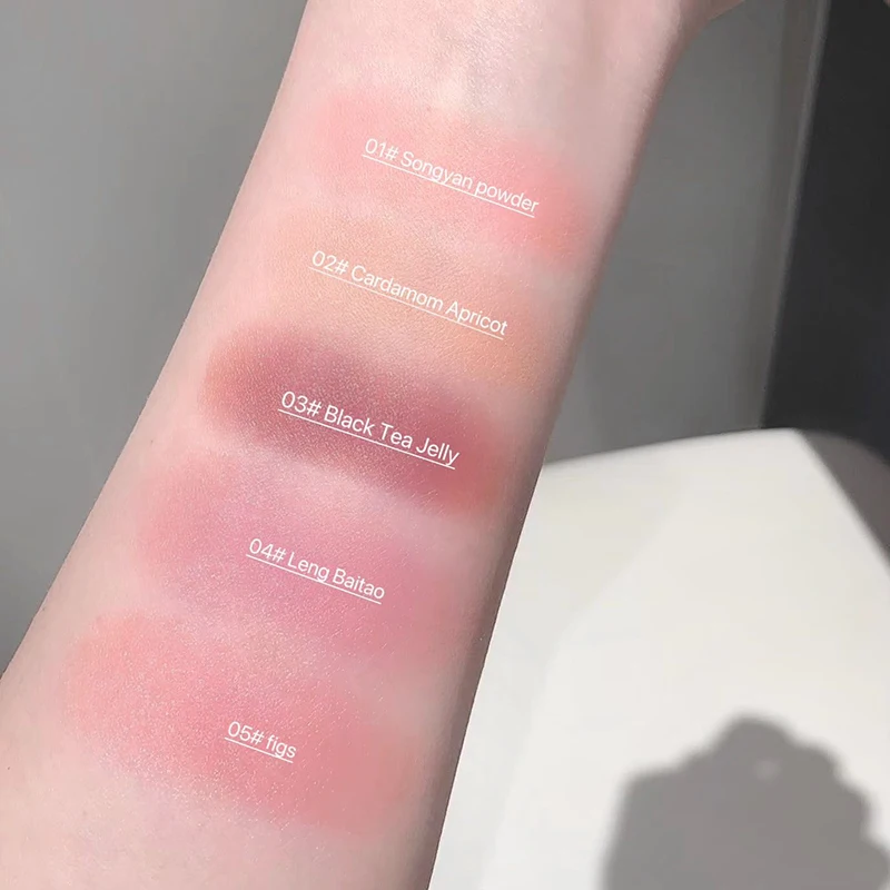 Gege Bear Soft Matte Blush Stick Moisturizing Natural Matte Tender Eeasy To Blend Rouge Stick_voghion.com