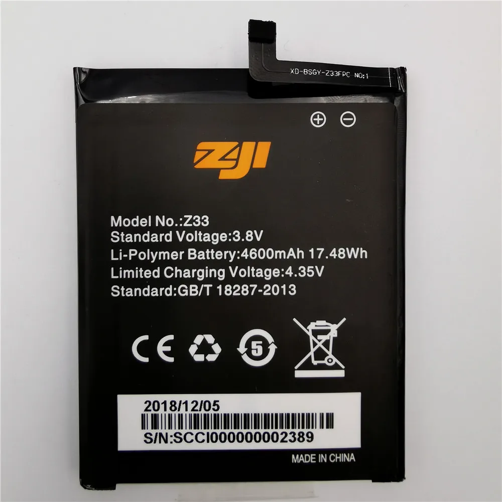 100% Original  New Original For HOMTOM zoji Z33 Battery 4600 mAh for HOMTOM ZOJI Z33 Smart Phone Batteria +Free Tools