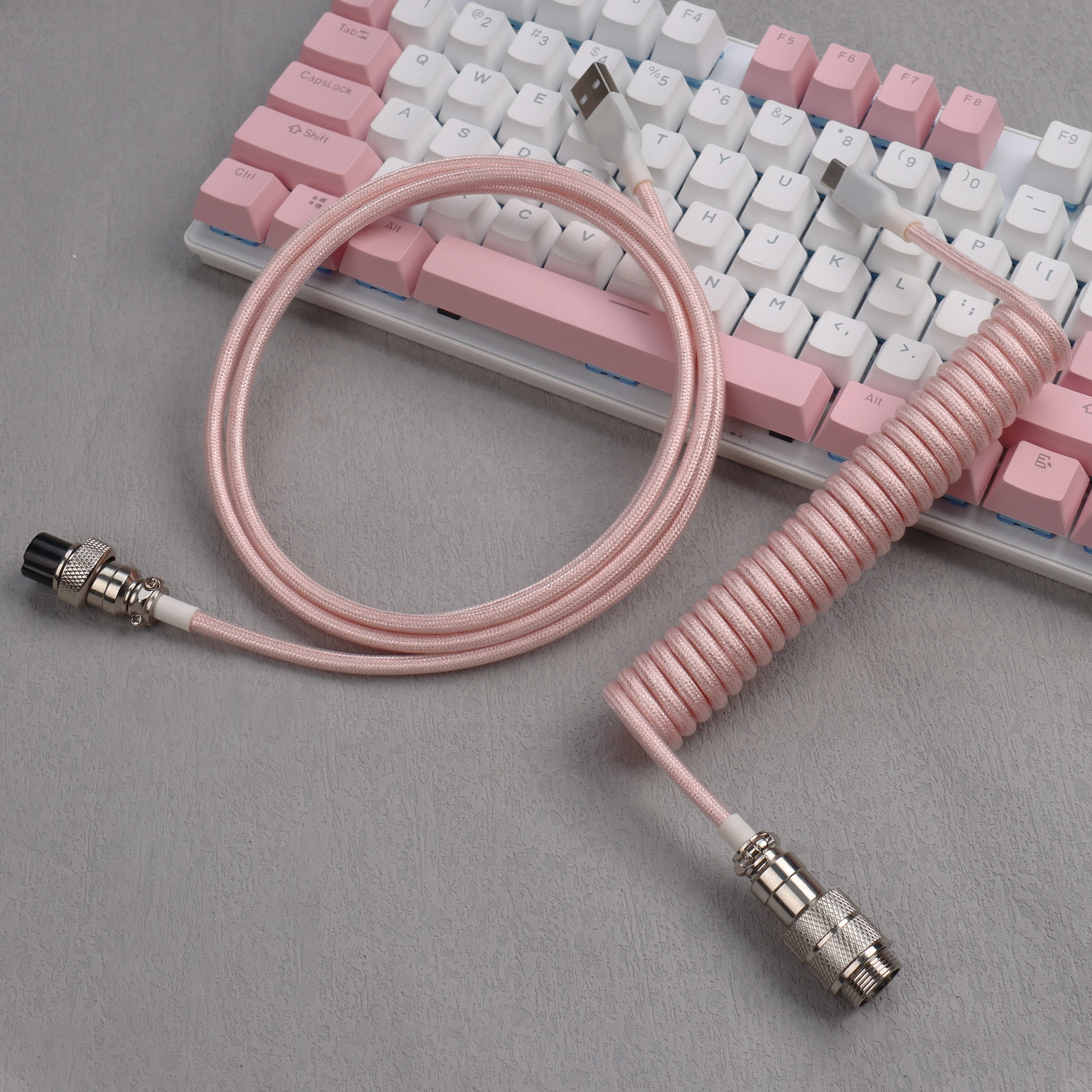 Mecanico Aviador e Teclado USB C Cabo