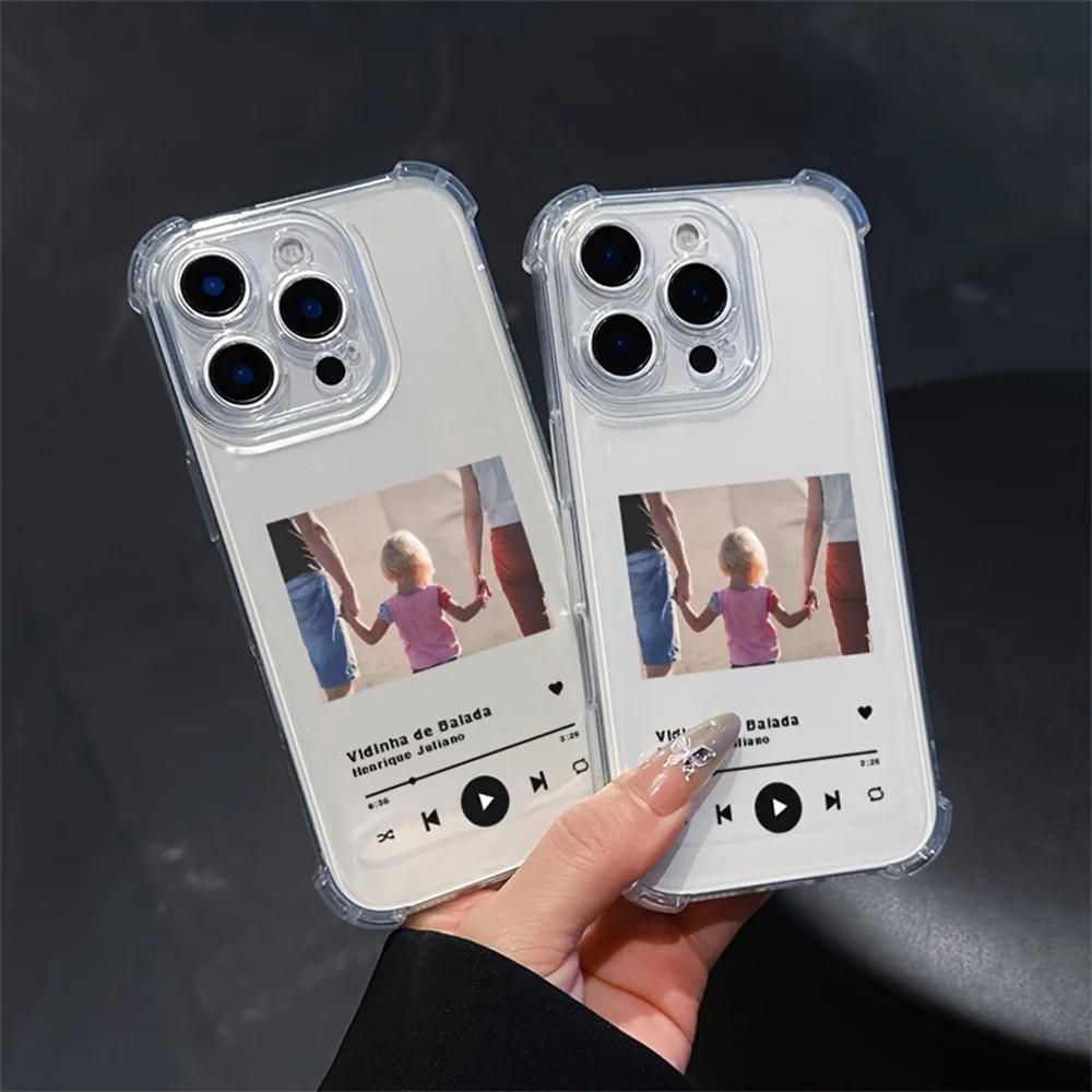 Personalized Clear Photo Phone Case Cover