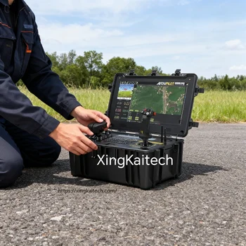 Stazione di terra per drone professionale con monitor HD Telecomando a lungo raggio Trasmissione video FPV in tempo reale per aerei RC