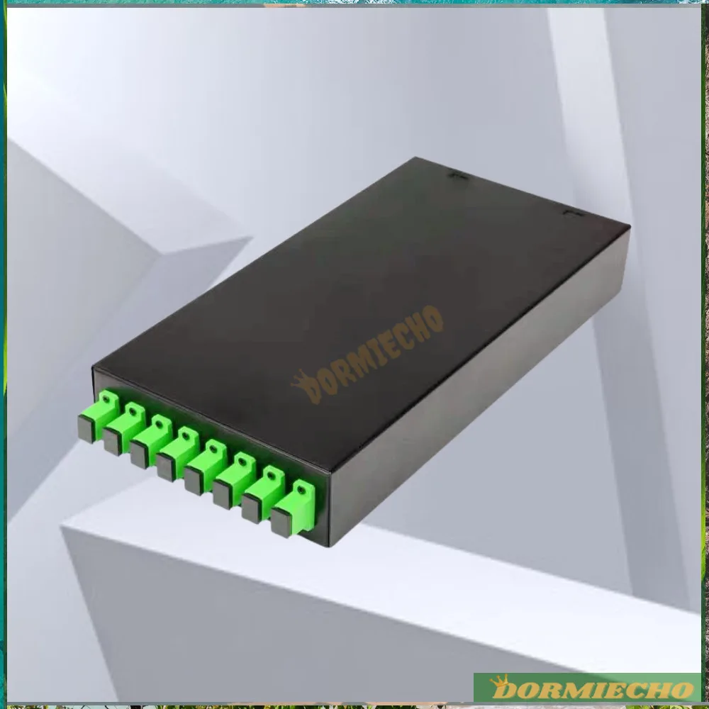 Nuovo Arrivo In Fibra Ottica Con Adattatore Pigtail 8 Core Terminal Box Fibra Ottica Sc Apc Patch Panel Desktop 8 Porte Tipo Catv