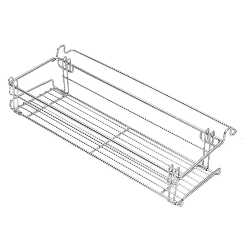 Outdoor Aluminum Table Side Storage Rack Hanging Mesh IGT Table Expansion Bracket Folding Extension Basket Folding Rack