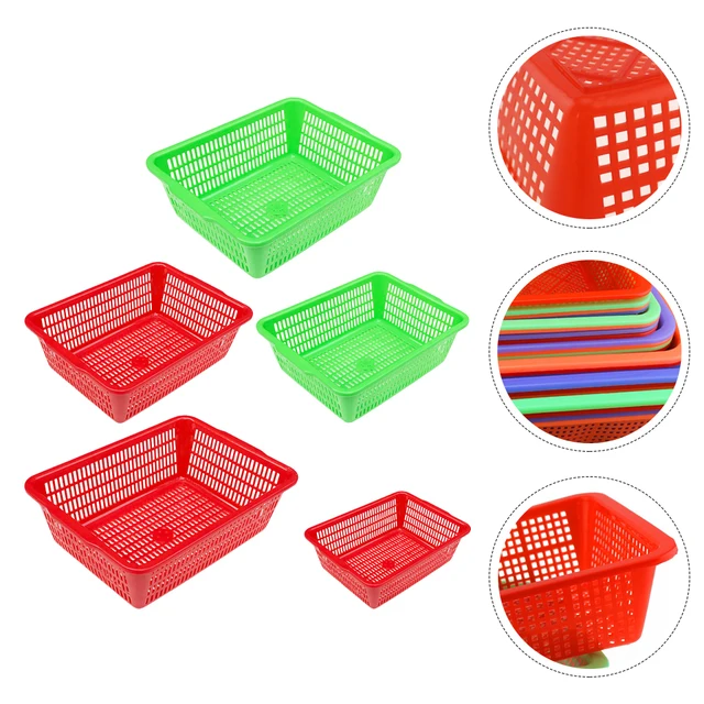 5 Pcs Pe Plastic Storage Baskets Large Capacity Home ganizing Containers Bedroom Packing Boxes Toys Clothes Snacks 2