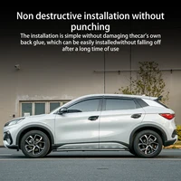 For BYD Atto 3 2022 MC sports Spoiler Top Center Wing Trunk Spoiler Top Wing Trunk ABS Carbon fiber pattern Atto3 Accessories 4