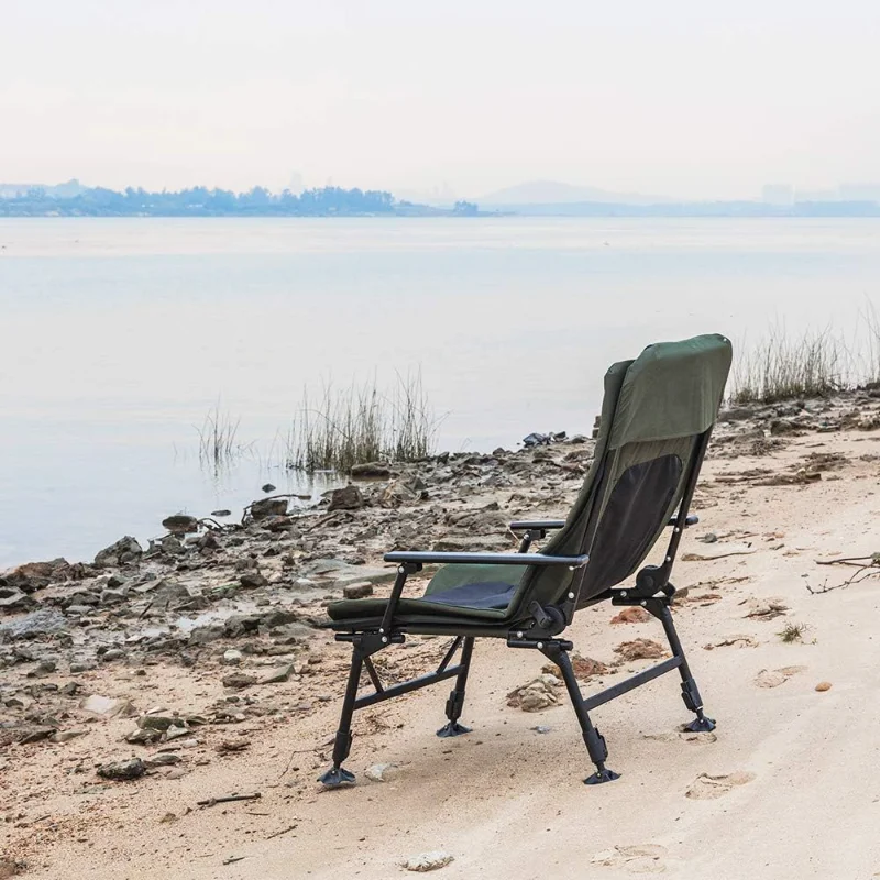 VINGLI Heavy Duty Fishing Chair with Footrest 2