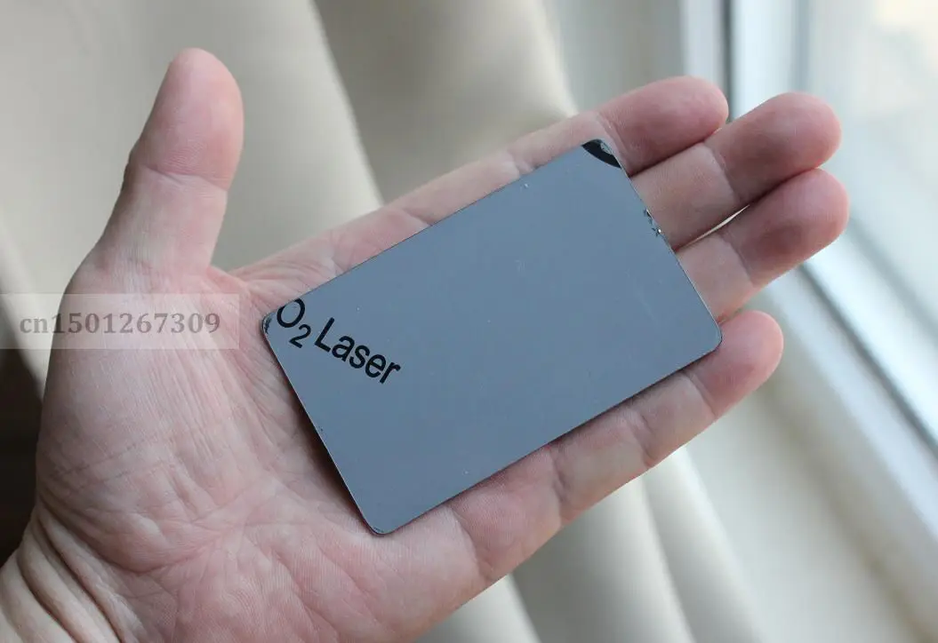 Business Cards Thickness 1mm Double Sided Mirror Finish Stainless Steel business cards