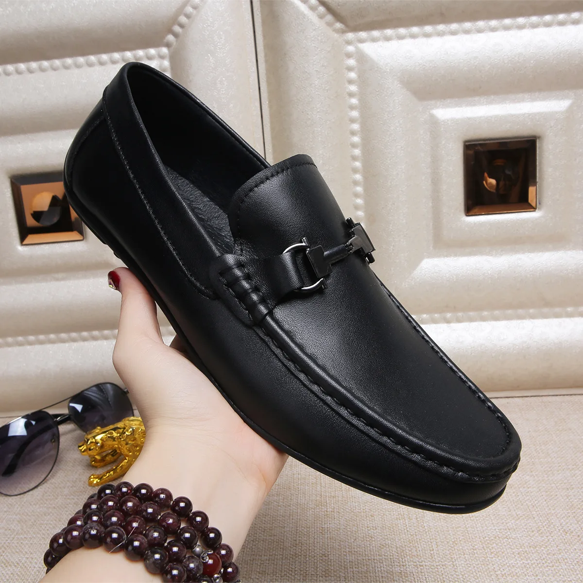 Hockenheim Moccasin Loafers Dress Shoes Designer Men Driver Shoe Man Casual  Shoes Monte Carlo Sneaker Square Buckle Men GYM Shoe 09 From  Luxuryshoes001, $65.33