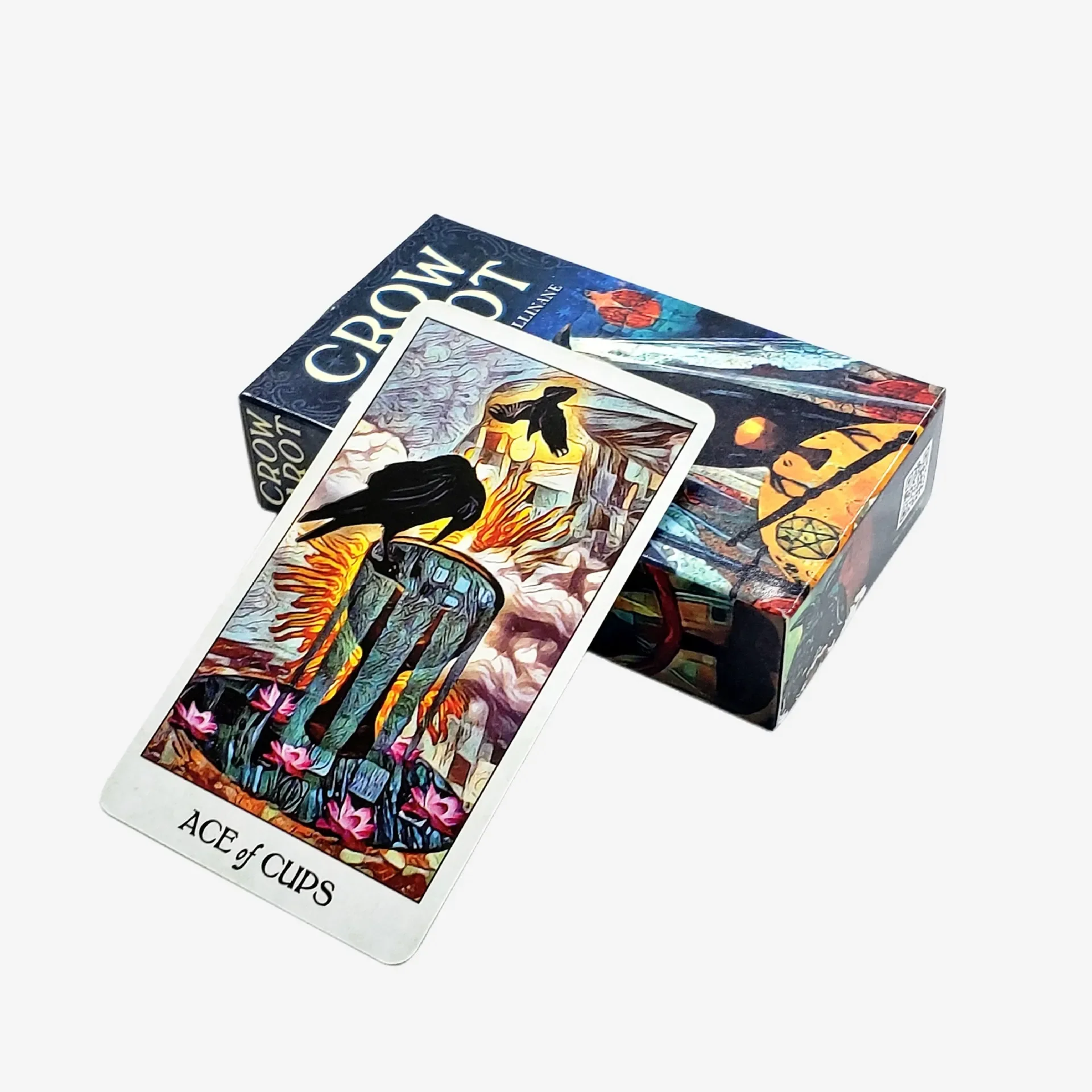 새로운 크로우 타로 카드n A 78 타로 데크 영어 버전 Divinatio fate Oracle 카드 보드 게임(PDF 안내가 있는 성인용)