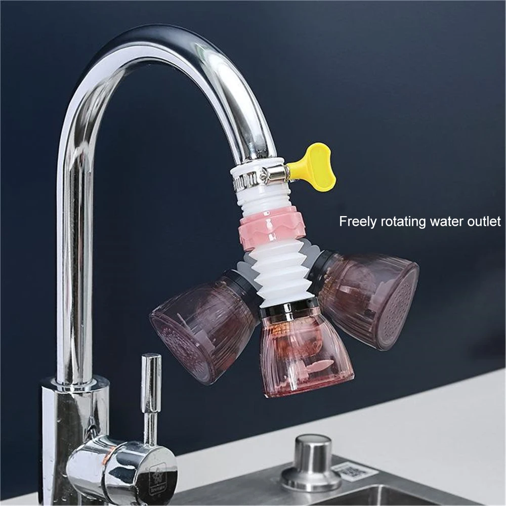 Description Picture 5 of itemRetractable Faucet Extender Filter Adapter Anti-Splash Filter Transparent Faucet Filter Nozzle with Water Purification L9BE