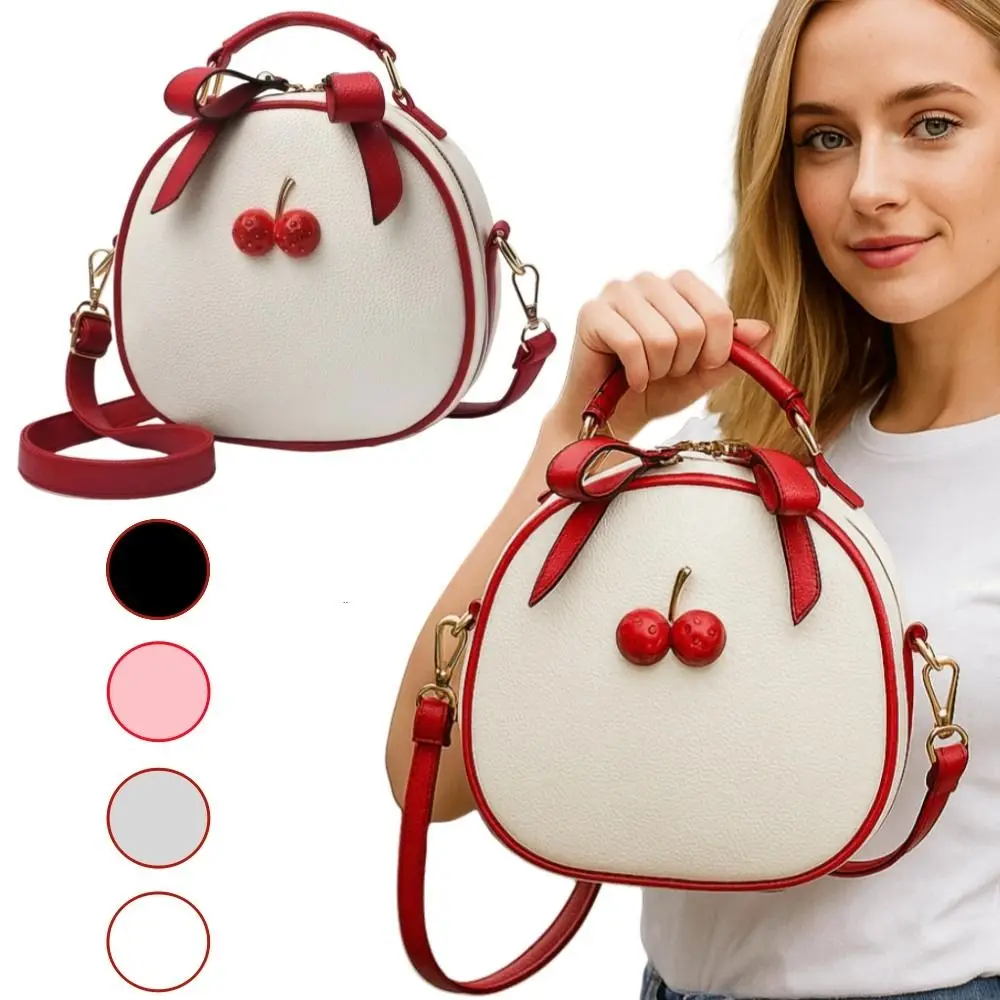 Borsa a tracolla, donna, nuovo arrivo, taglia piccola, design semplice ciliegia, borsa a tracolla, zaino piccolo, borsa tote - immagine 5