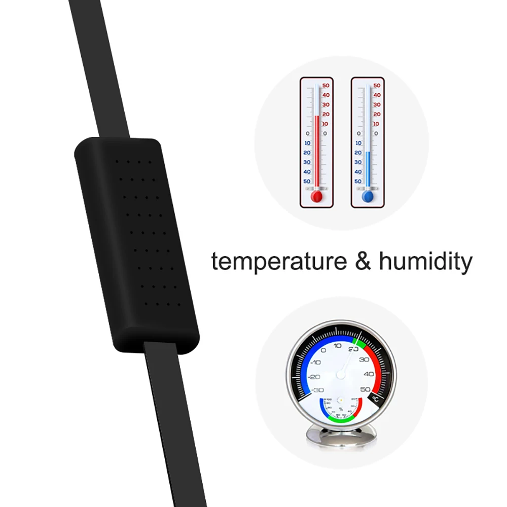 Original Broadlink HTS2 USB Port Tempetature Humidity Sensor Detector Work With RM Mini RM4 Pro For Smart Home Alexa Google Home temperature humidity meter smart temperature sensor