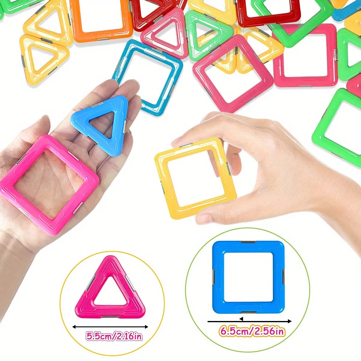STEM MANETIC BUDULATS BLUEK Zestaw kreatywnej zabawki edukacyjnej materiał ABS mieszane kolory zestaw do nauki przedszkola magnetic building blocks magnetic assembly toy