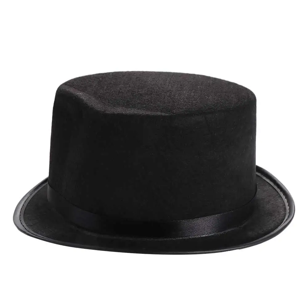 Party Supplies 1pc Halloween Props Fedora Hat Cosplay Bowler Top Hat Performed Hat Magician Top Hat Retro Top Cap