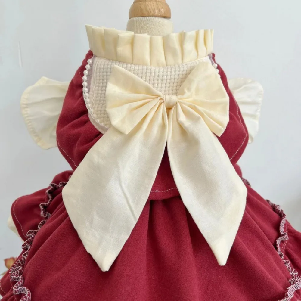Coat Pet Dress Bow Princess Dress Pet - PeticaDeals