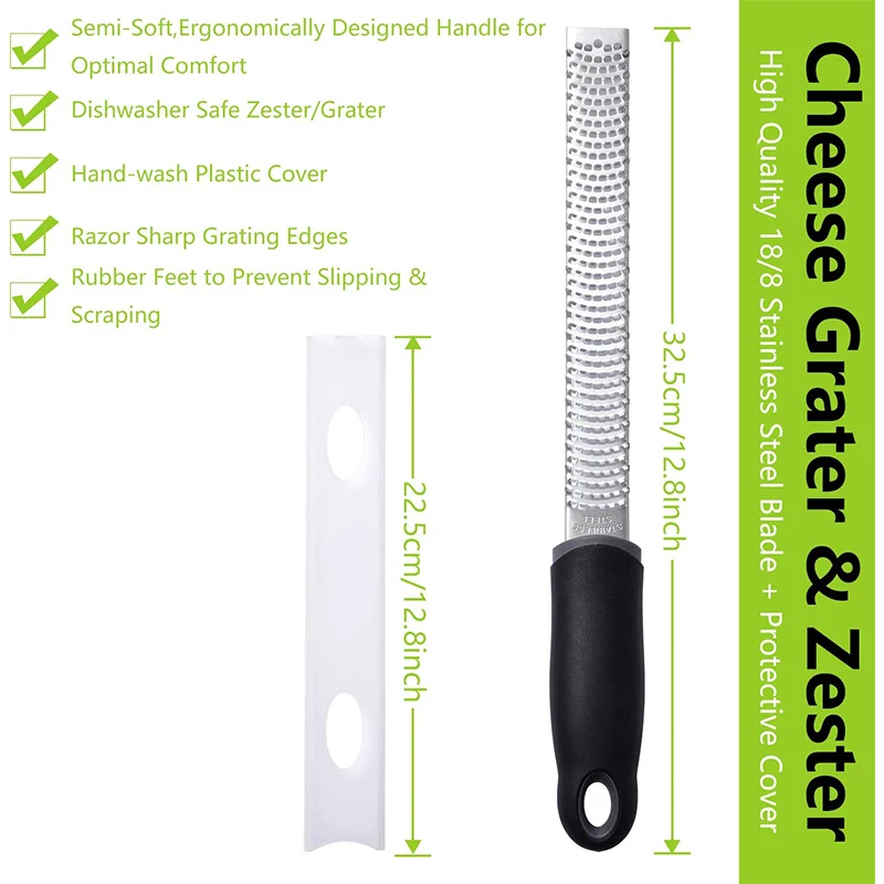 Stainless Steel Cheese Grater/ Zester 6