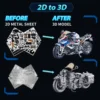 IRON STAR 3D Metal Puzzle Captain America WLA1942 motorcycle Collection Model Kits DIY Assemble Jigsaw Toys for Adults 3