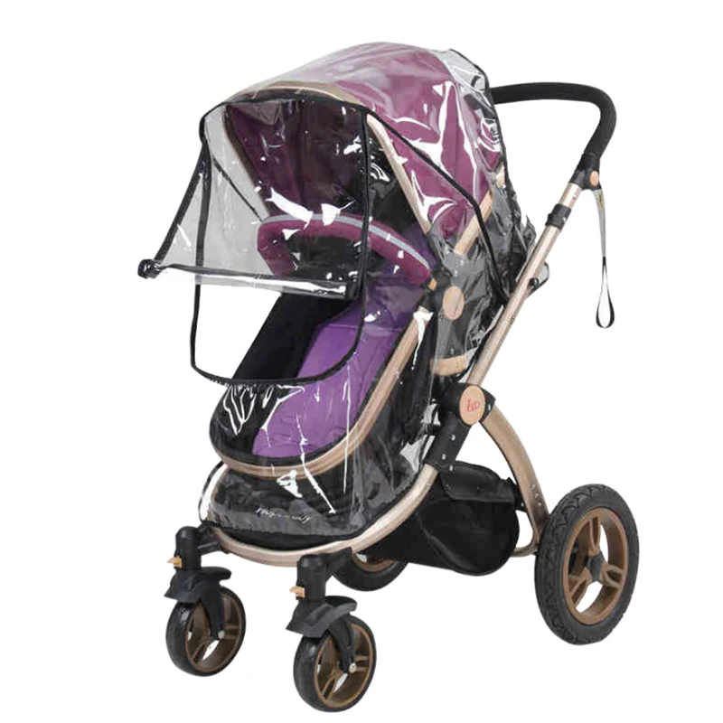 

Transparent Baby Stroller Raincoat Cover Trolley Umbrella Car Rain Cover Baby Stroller Windshield Stroller Accessories