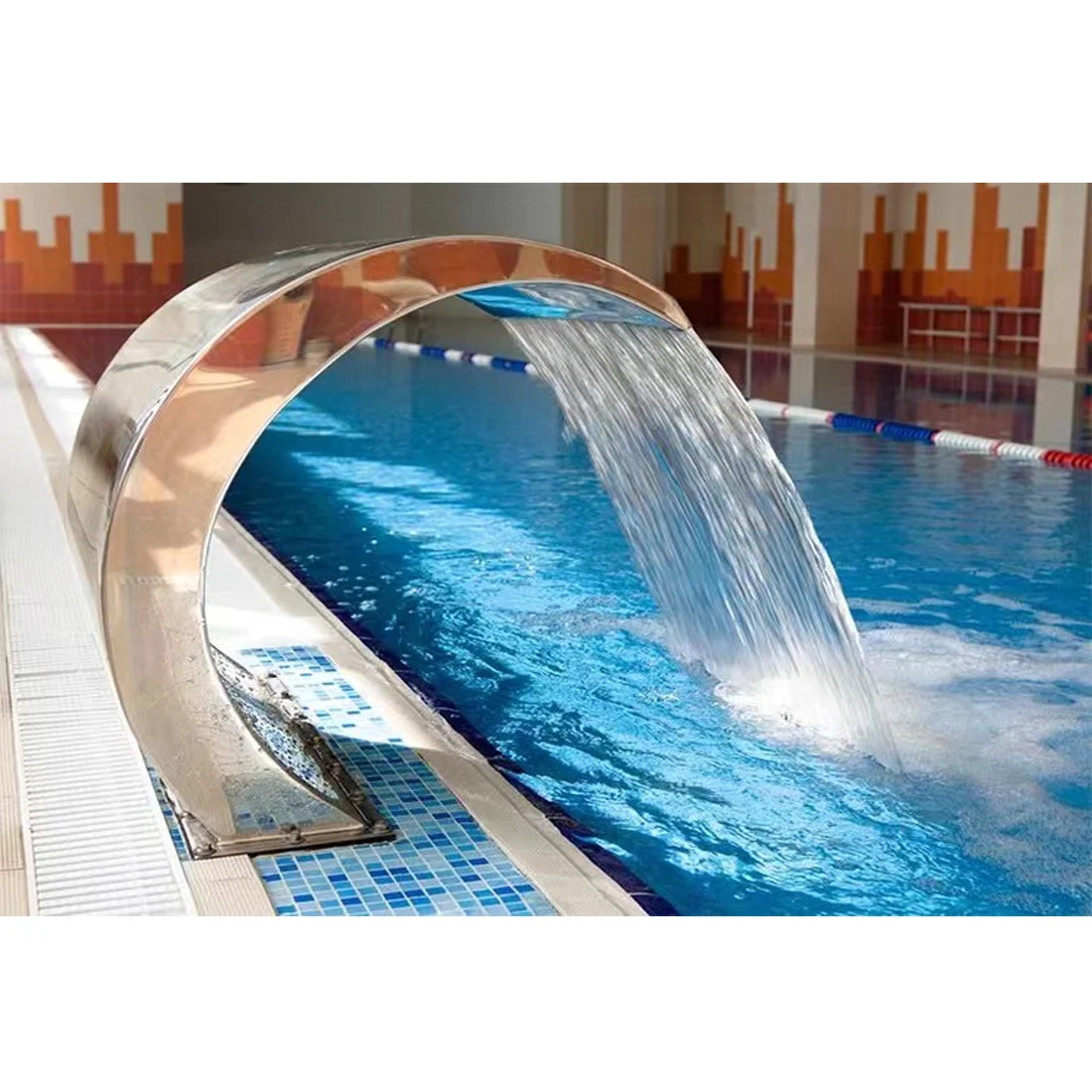 Cortina de agua Artificial de acero inoxidable 304 para piscina, fuente de  pared para jardín, Spa, cascada Ornamental - AliExpress, image size:1100x1100