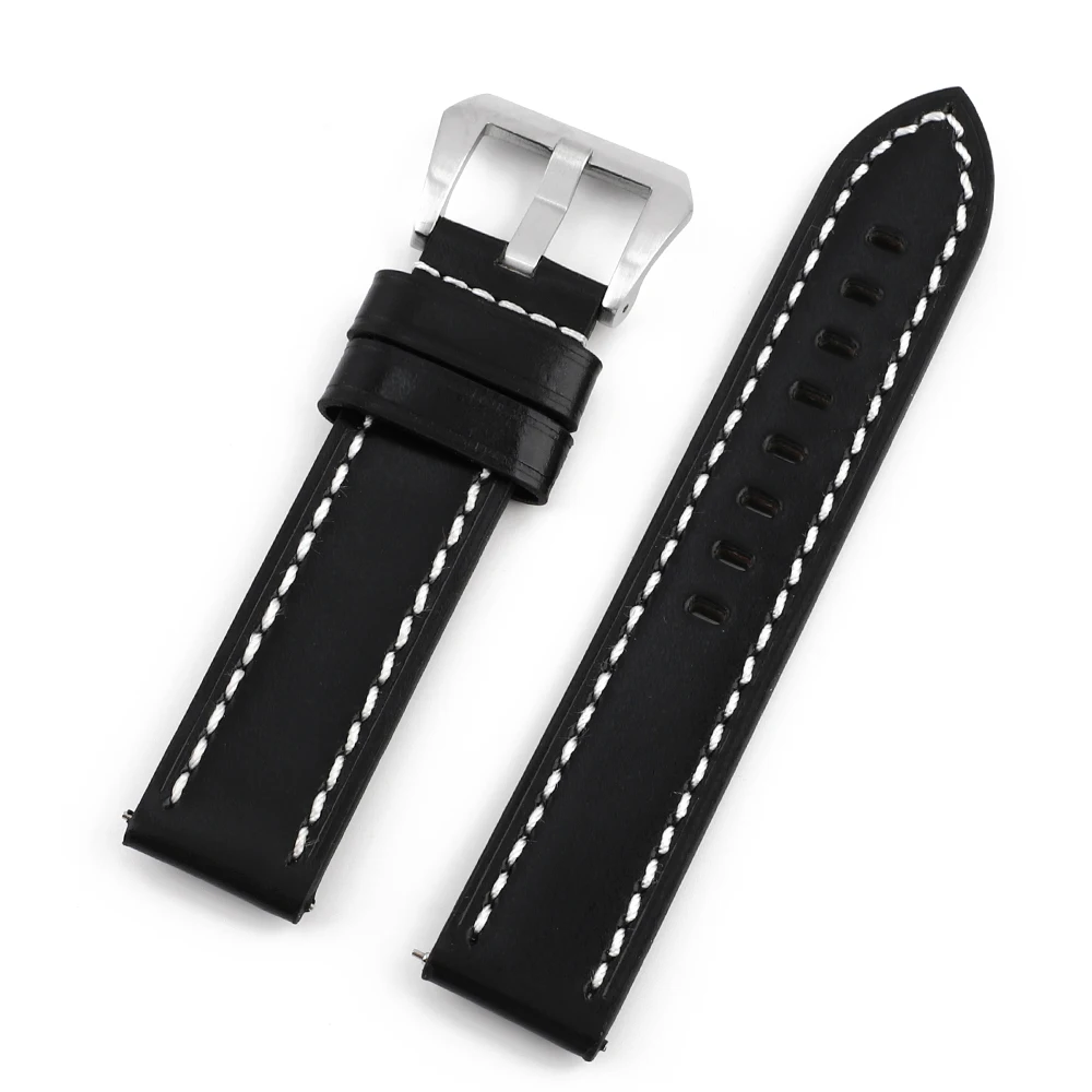 Hand-Stitched Quick Release 20mm Watch Strap – Premium Handmade Wristband Accessory
