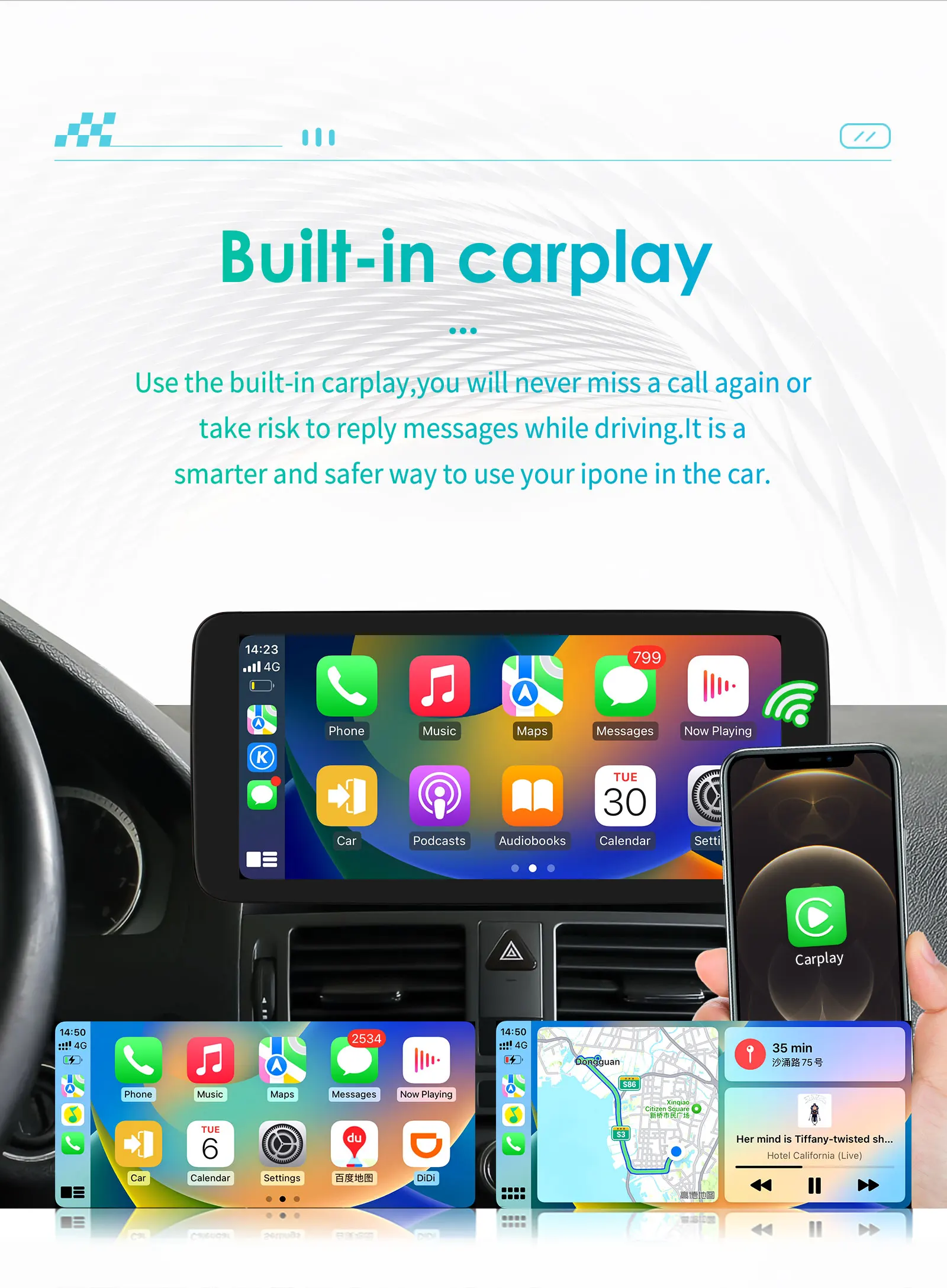 10,25-Zoll-Android-Autoradio für Mercedes Benz W204 S204 C-Klasse NTG 4.0 4.5 2008 - 2014 2DIN Carplay intelligenter Bildschirm GPS Stereo – Detail 9