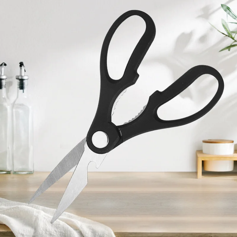 

Kitchen Scissors Stainless Steel Multifunctional Scissors Food Scissors Barbecue Scissors A Large Number Of Spot Direct Sales.