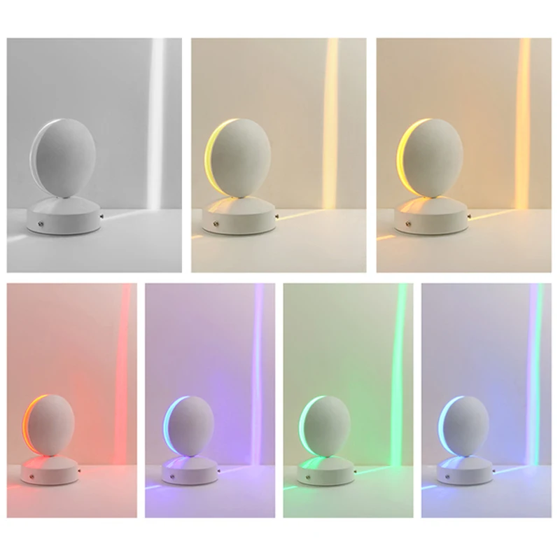 RGB 원격 LED 벽 조명, 장식 조명, 회전식 레이 도어 프레임 라인, 홈 야외 통로 벽 램프