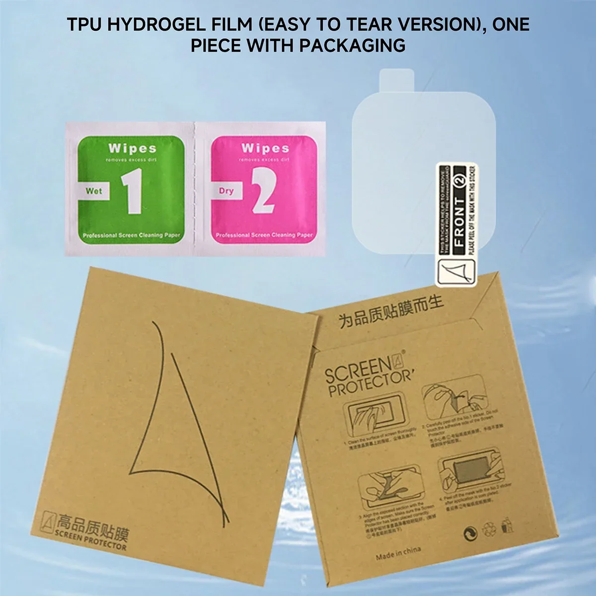 10-Pack Hydrogel Full Screen Protective Films - Soft Protection