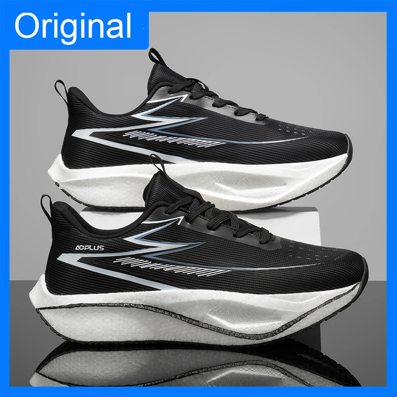 Unisex Sports Shoes Trendy Mesh Breathable Outdoor Running Spring Tennis Shoes 2026 New Comfortable Thick Soled Running Shoes 4