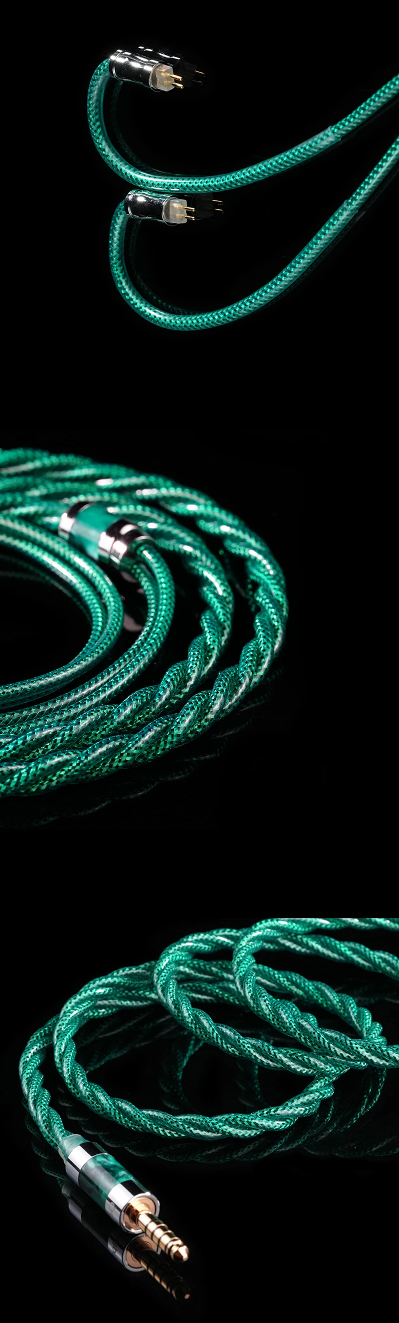 IvipQ-Bronze Law Quenched Single Crystal Copper HiFi IEM-Kabel 3,5/4,4/2Pin 0,78 mm/QDC/MMCX/IE900 Kopfhörerkabel für SIVGA Que – Detail 6