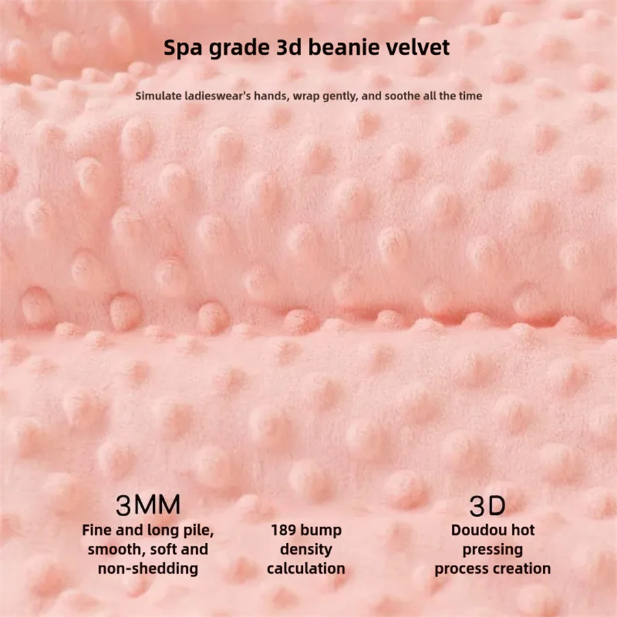 Super-Soft Kids Blanket Silky Micro Baby Blankets for Girlswith Print Animal Pattern and Soothing Raised Dots,