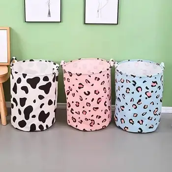Household Laundry Clothes Basket Portable Bathroom Dirty Clothes Storage Hamper Home Dormitory Sanitary Organizer 1
