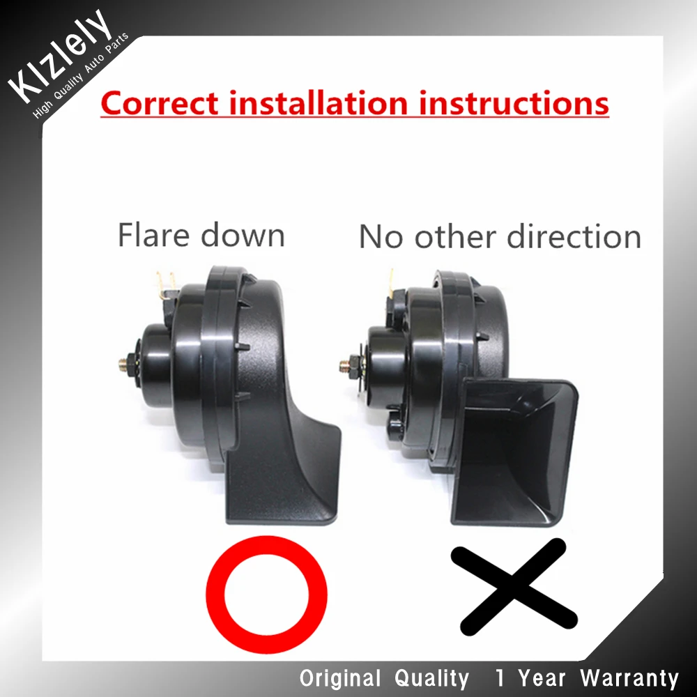 Snail Type Horn 12V 410/510Hz Loud AutoHorn 110-125Db Twin Tone Waterproof Car For Citroen Elysee Picasso Quatre Triomphe C4 C6