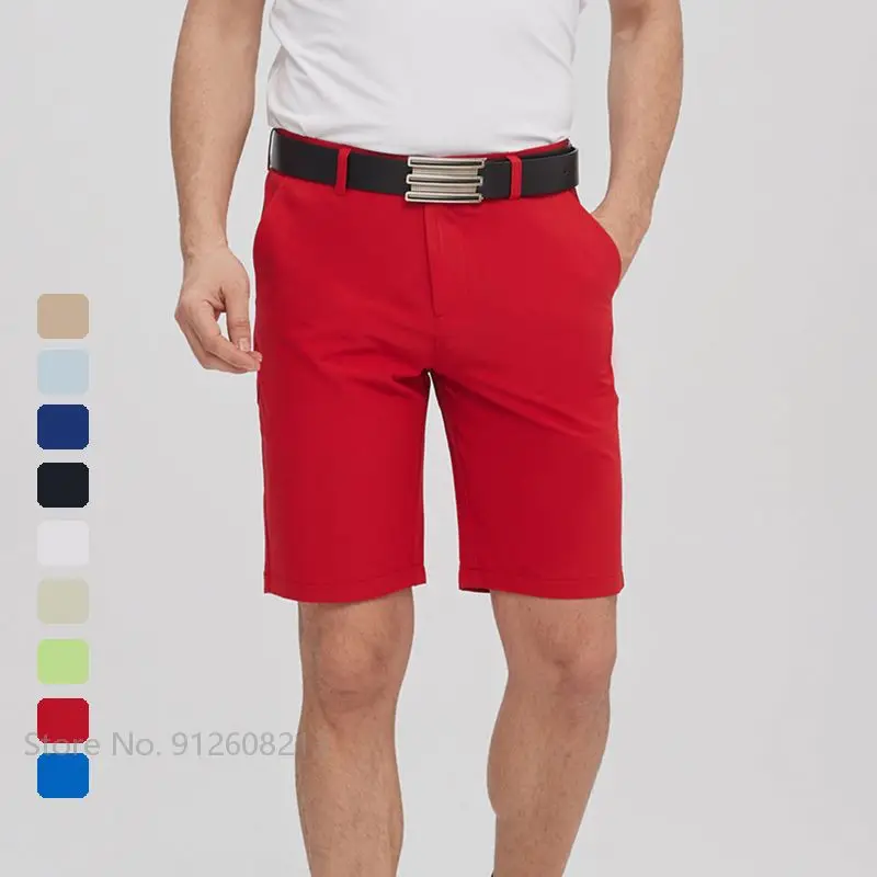 

Oclunlc Summer Men Cooling Golf Shorts Elastic Casual Golf Shorts Mens Breathable Bottoms Outdoor Dry Fit Short Trousers XXS-3XL
