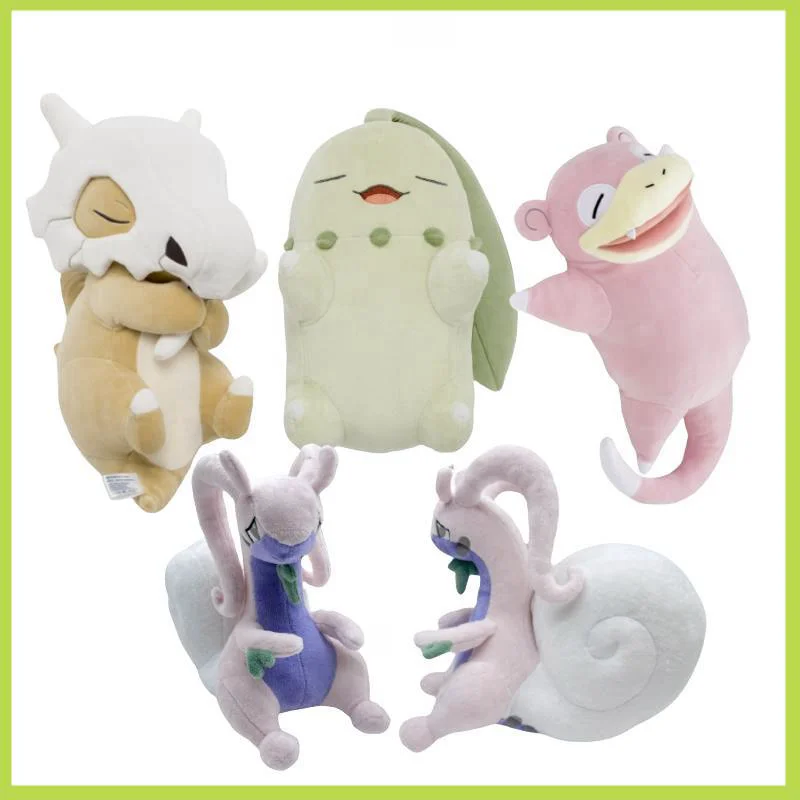 

Новые плюшевые игрушки Goodra Slow Poke Cubone Chikorita Kawaii Японские Аниме куклы мягкие куклы Пикачу подарки на день рождения для детей