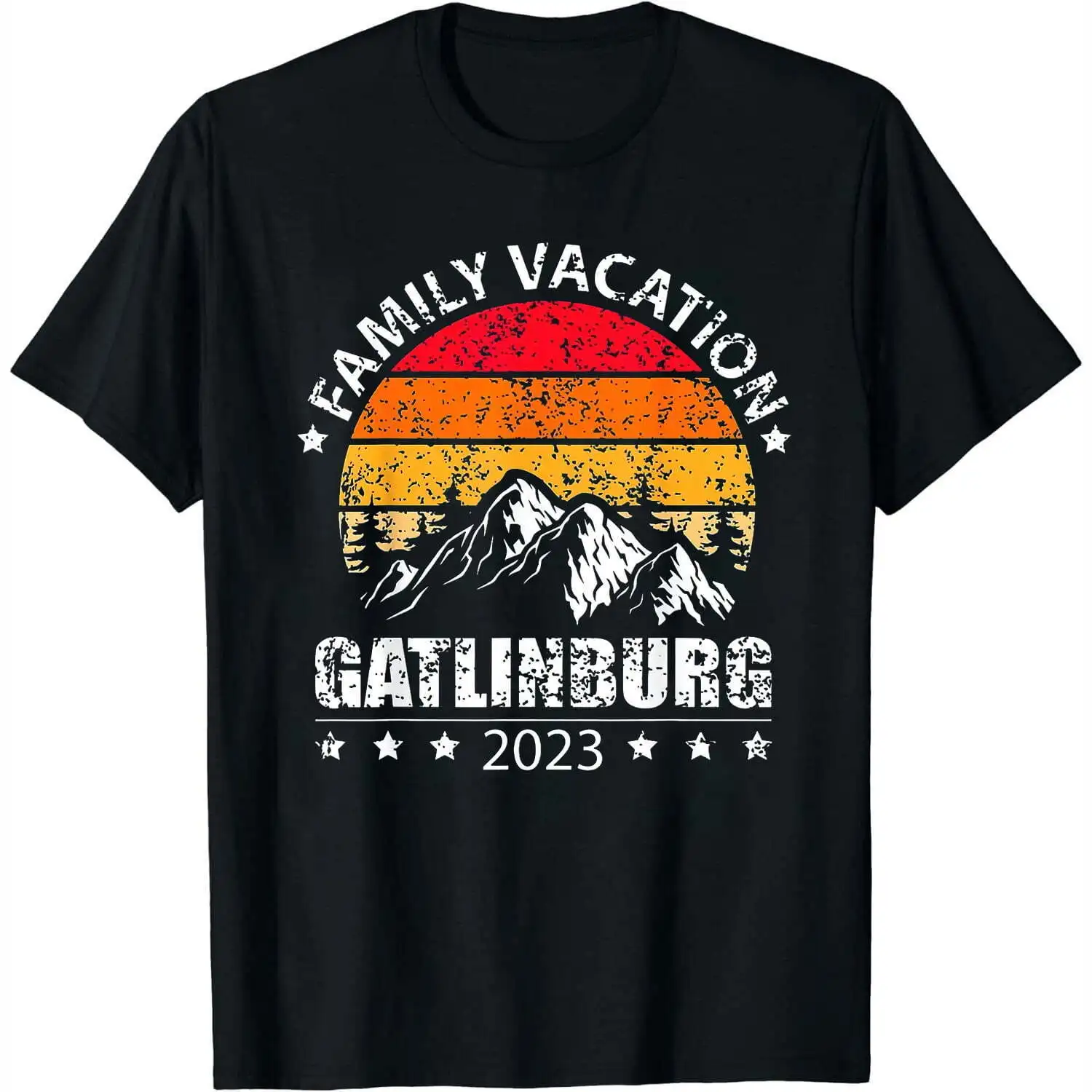 Tennessee Smoky Mountains Family Vacation 2023 Maglietta Gatlinburg Maniche Lunghe O Corte