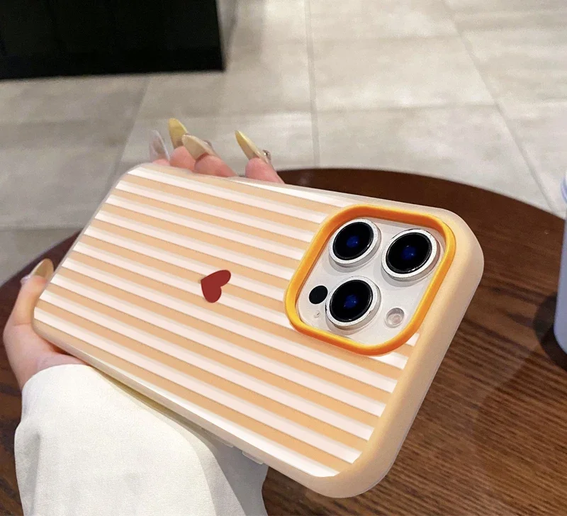 Colorful Vertical Stripes Candy Matte Soft Phone Case