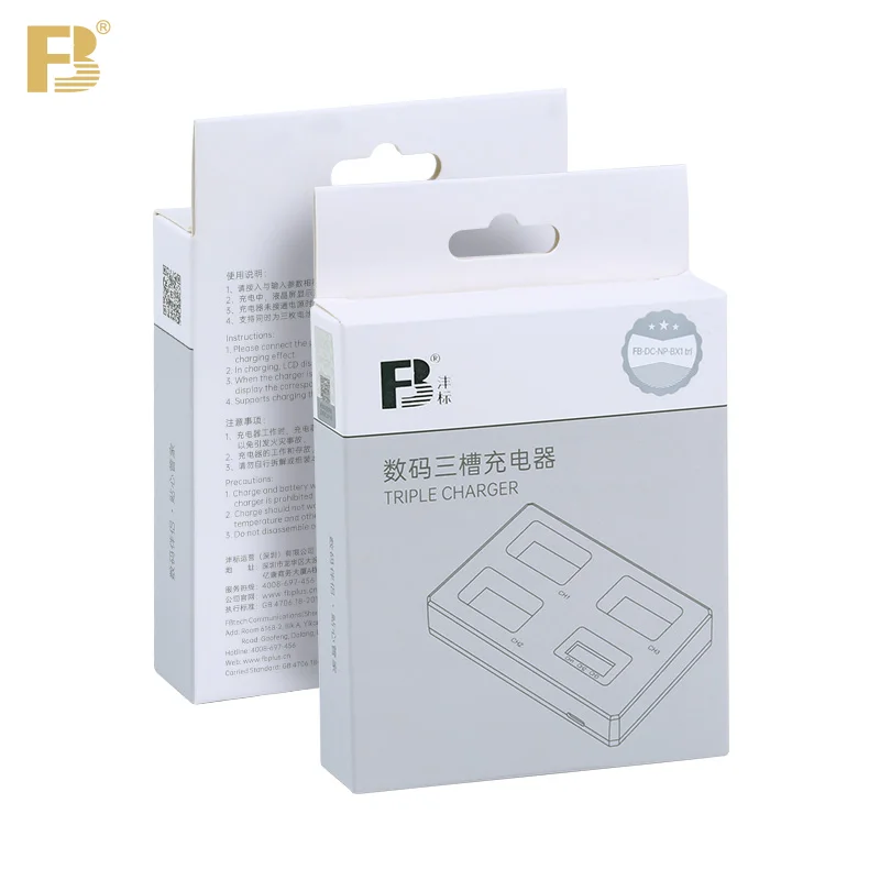 FB NP-BX1 Battery Charger 3 Slot Dual USB Port for Sony ZV1 RX100 RX1R WX350 HX50 M7 M6 M5 M4 M3 M2 CX240E CX405 HX90 HX60