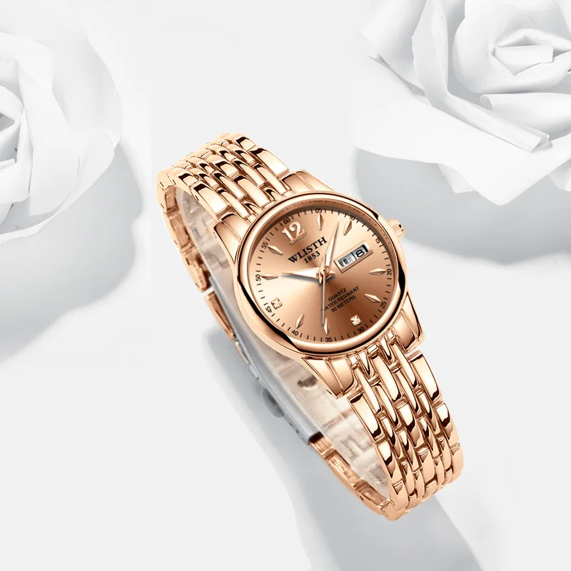 

Wlisth Simple and Fresh Leisure Quartz Luminous Waterproof Trendy Ladies Watches