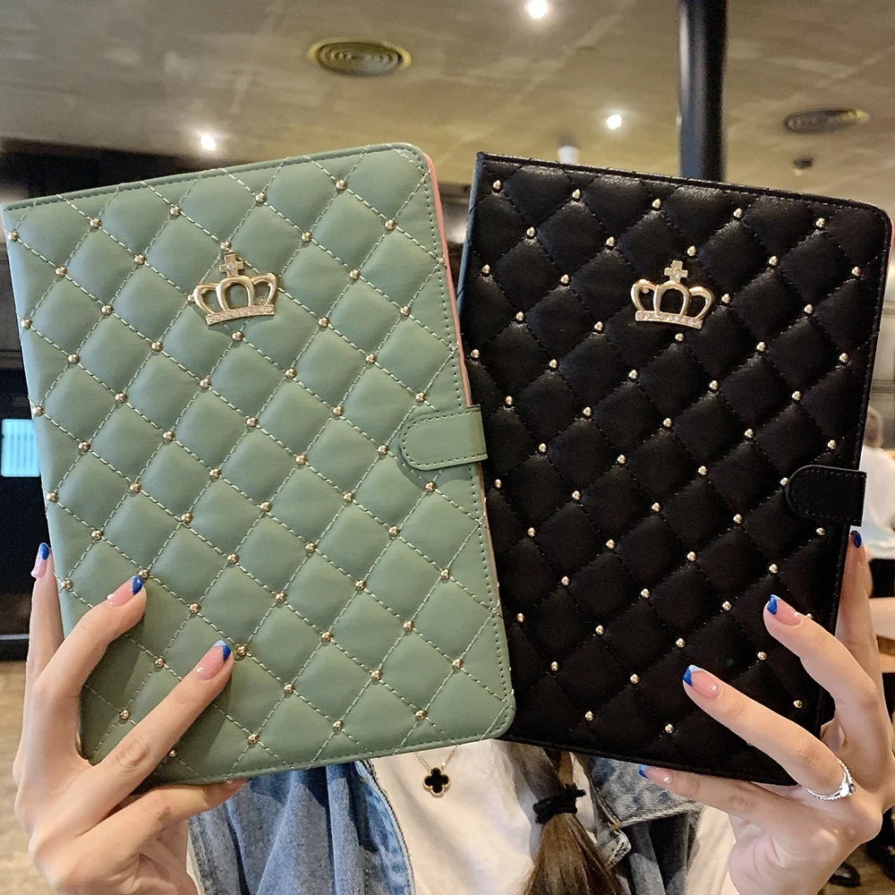 

Crown Case for iPad 9.7 2018 2017/ iPad Air 2/ Pro11 Air 5 4 10.9 10.2 7th 8th 9th 10.510th 10.9 Mini 6 5 4 Diamond Cute Case