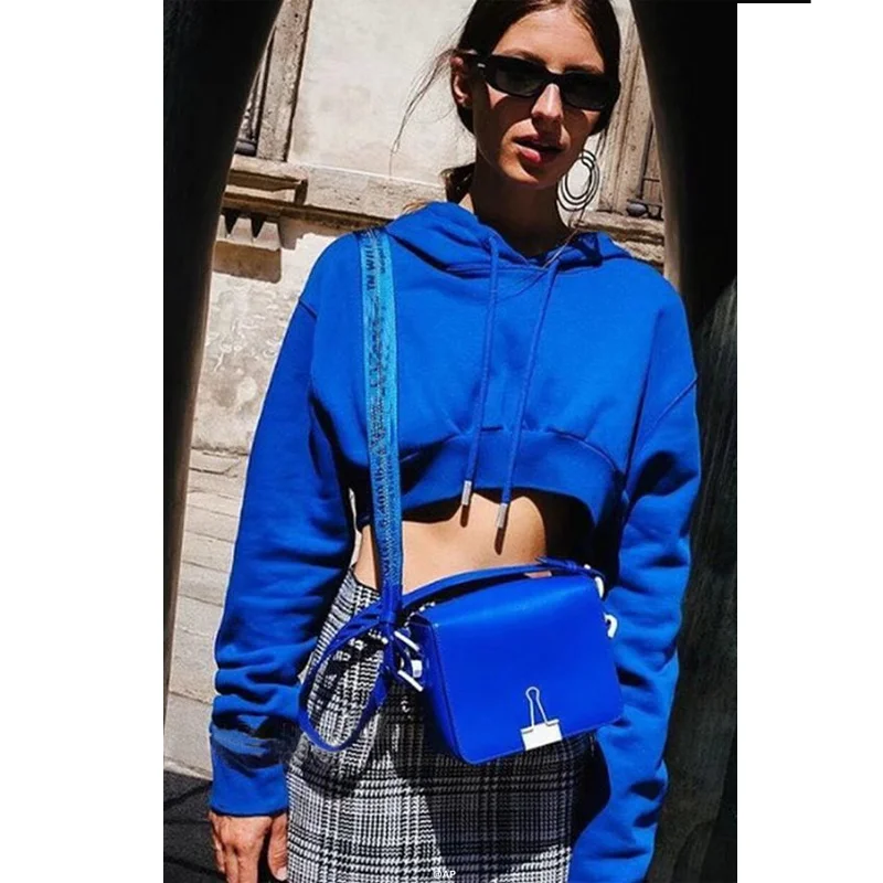 Womens Cropped Hoodie Short Sweatshirt Plain Pullover Hooded Crop Tops Sexy Casual Long Sleeve Hooded