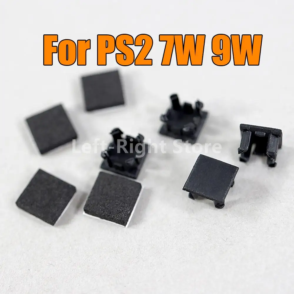 

60sets 30000 70000 90000 For Sony Playstation 2 Controller Rubber Feet Plastic Button Cap Cover Set For PS2 Slim 3W 7W 9W