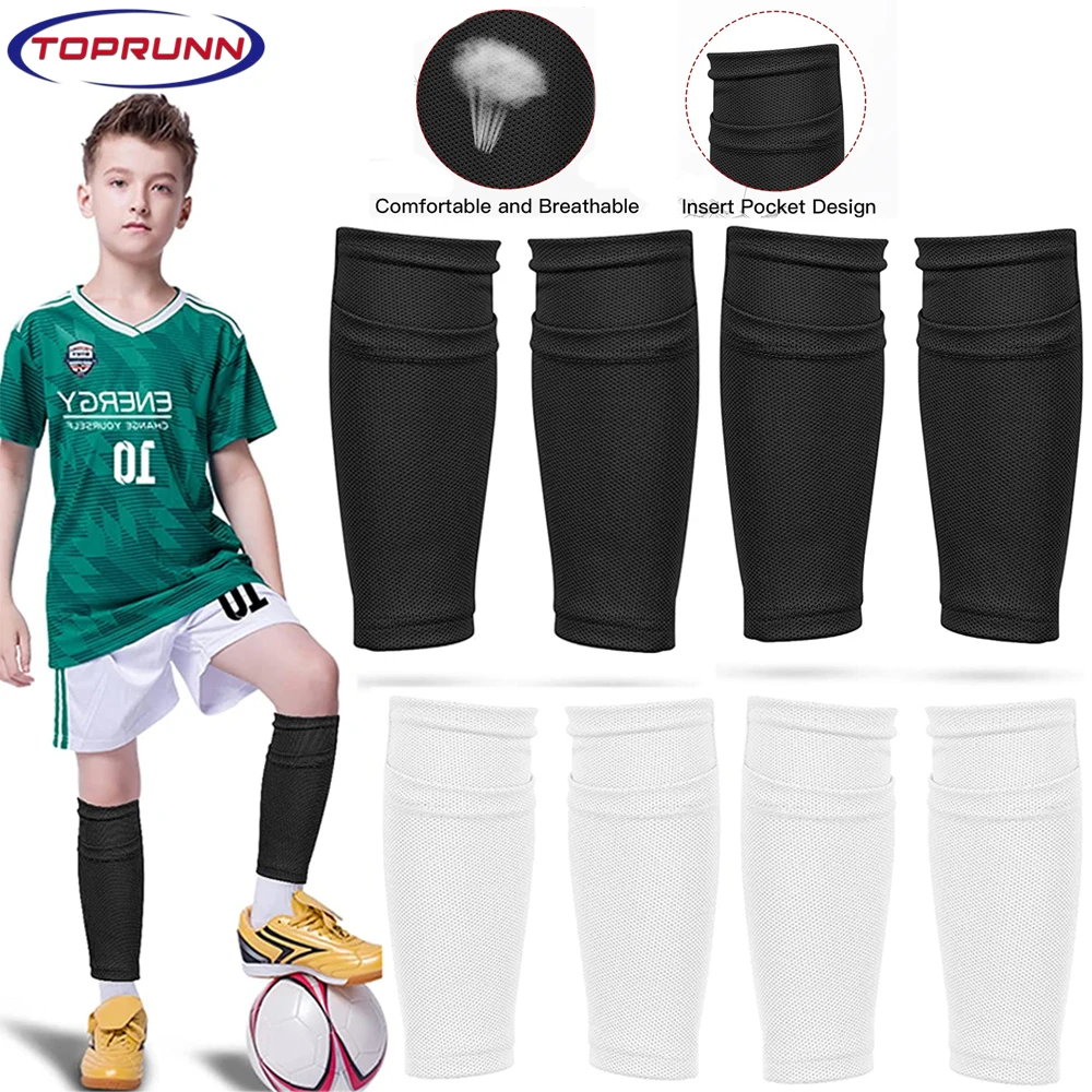 

Soccer Shin Guards for Kids Youth,Shin Guard Sleeves for Boys and Girl for Football Games EVA Cushion Protection Reduce Injuries