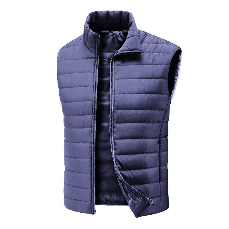 Animal Game Outdoor Men's Casual Vest Jacket Lightweight Sleeveless Zipper Coat Warm Outerwear Down Vest with Pockets Work Coats