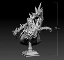 

70mm Resin Model Kits Deadth Ghost Bust Figure Unpainted No Color RW-527