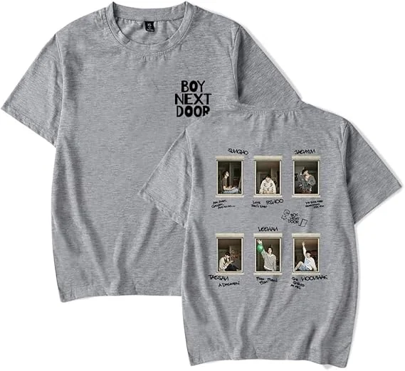 BOYNEXTDOOR サウェ Tシャツ Lサイズ BOYNEXTDOOR Merch T-Shirt Fashion Short Sleeve Unisex Tee